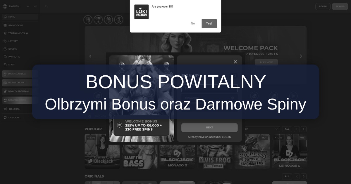 Loki Casino welcome bonus